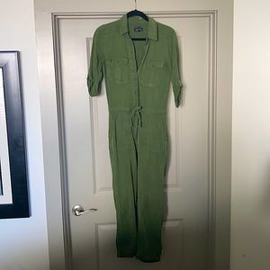 Topshop army green jumpsuit